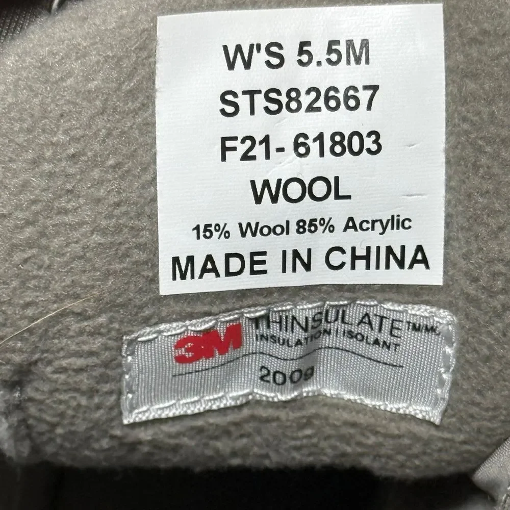 Sperry waterproof wool Boots‎ 3M size 5.5 winter boots